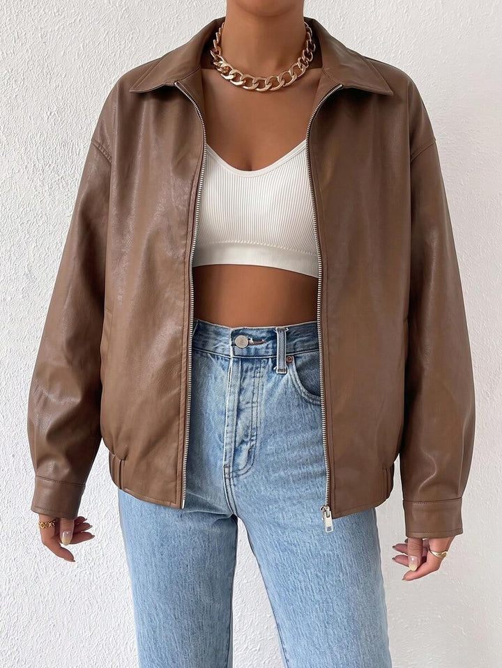 Maeve | Women's Oversized Leather Jacket