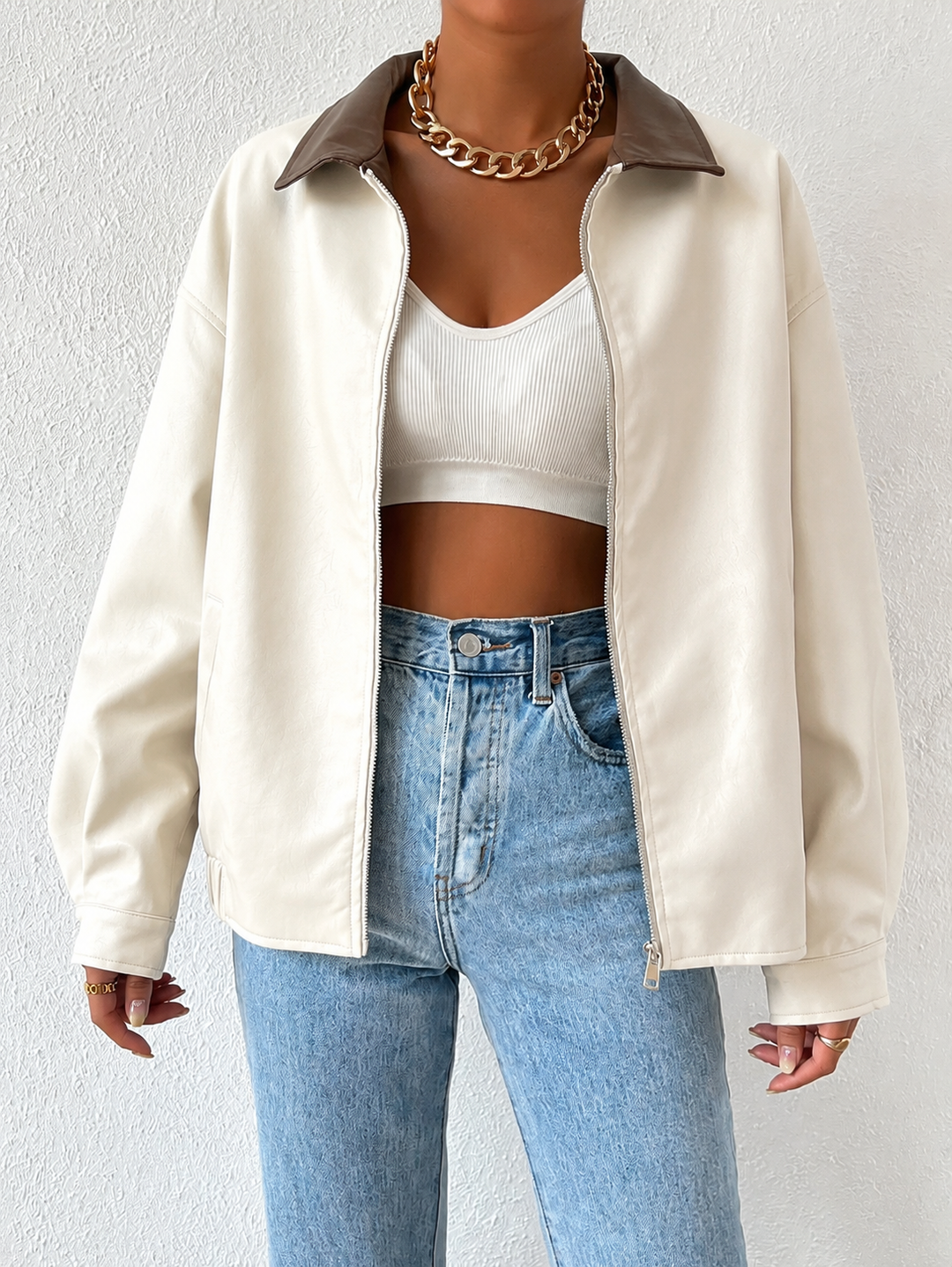 Maeve | Women's Oversized Leather Jacket