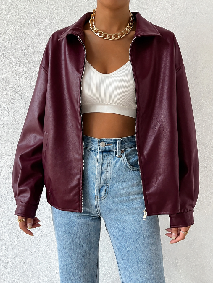 Maeve | Women's Oversized Leather Jacket
