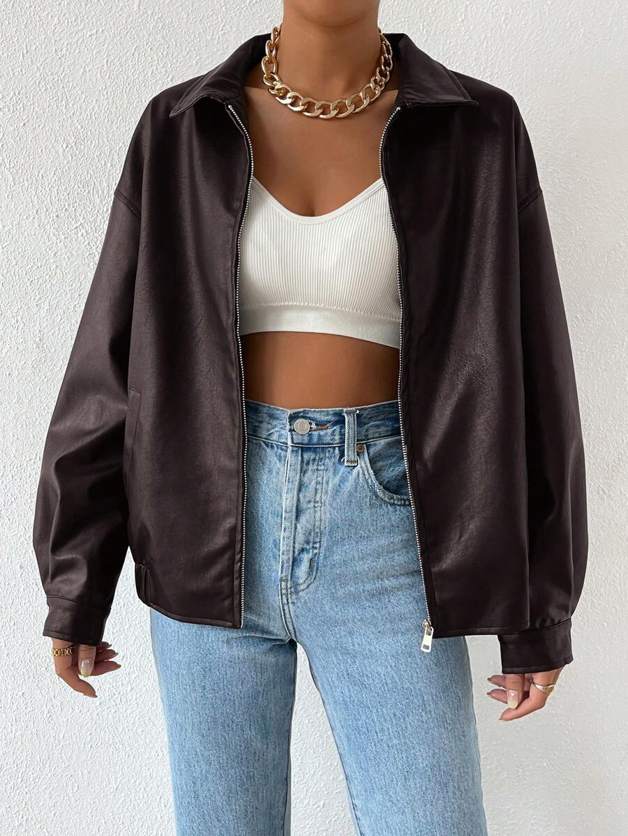 Maeve | Women's Oversized Leather Jacket