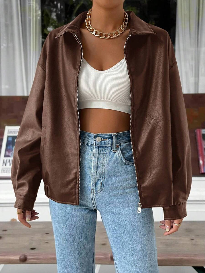 Maeve | Women's Oversized Leather Jacket