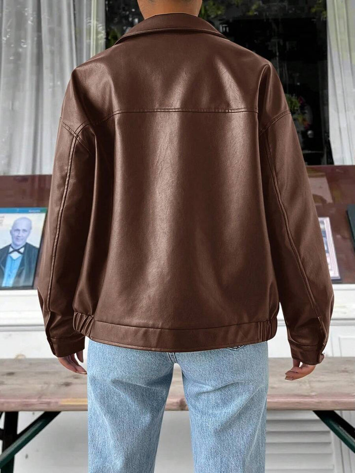Maeve | Women's Oversized Leather Jacket