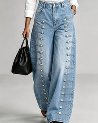 Darcy | Women's High-Waist Wide-Leg Denim Pants