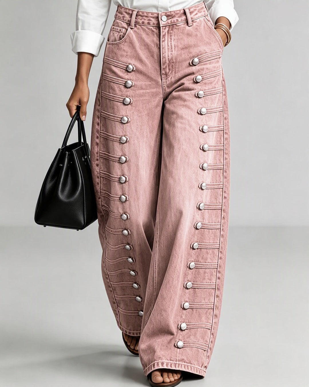 Darcy | Women's High-Waist Wide-Leg Denim Pants