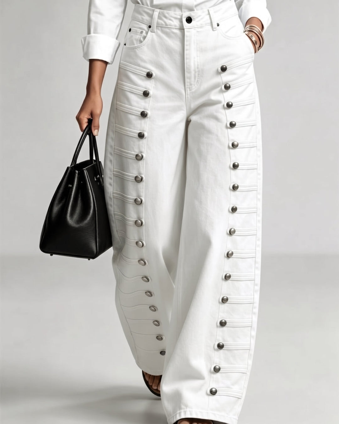 Darcy | Women's High-Waist Wide-Leg Denim Pants