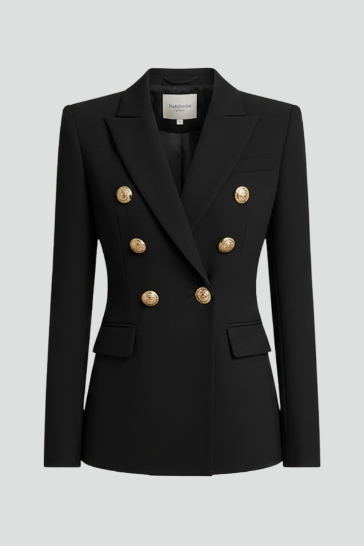 Henrietta | Women's Double-Breasted Gold-Button Blazer