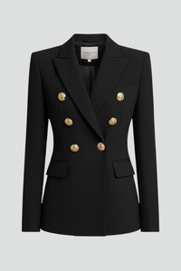 Henrietta | Women's Double-Breasted Gold-Button Blazer