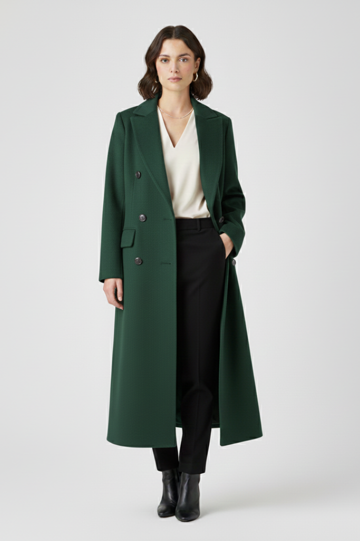 Adeline | Women's Longline Lapel Collar Coat