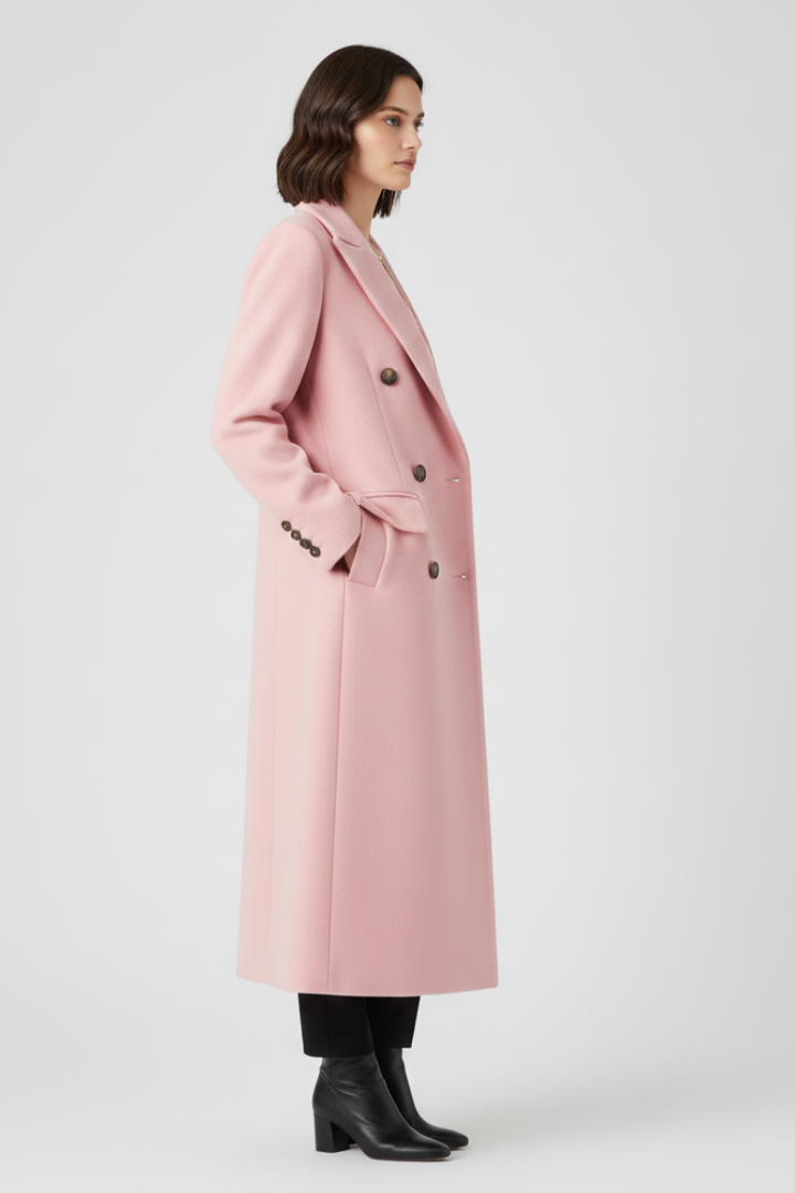 Adeline | Women's Longline Lapel Collar Coat
