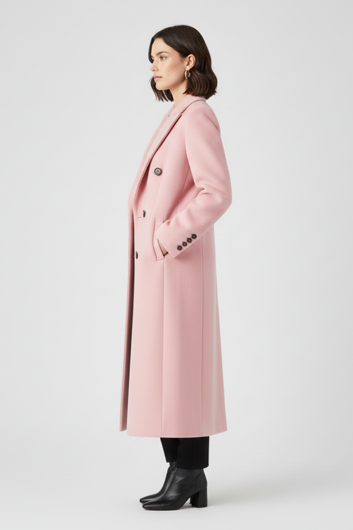 Adeline | Women's Longline Lapel Collar Coat