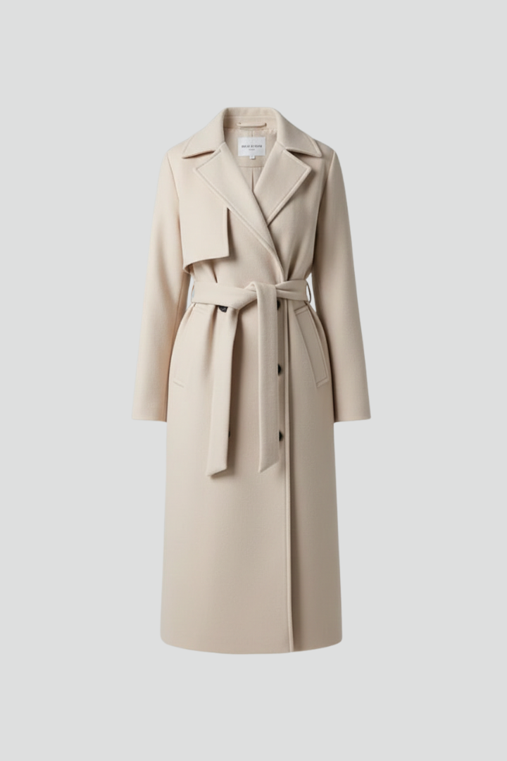 Colette | Women's Double-Breasted Belted Long Coat