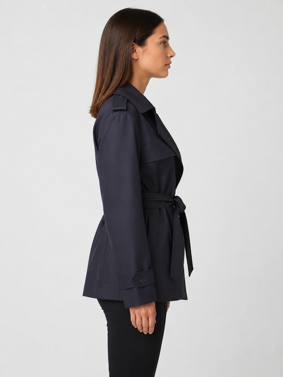 Martha | Women's Short Belted Trench Coat