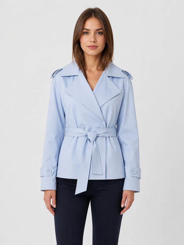 Martha | Women's Short Belted Trench Coat