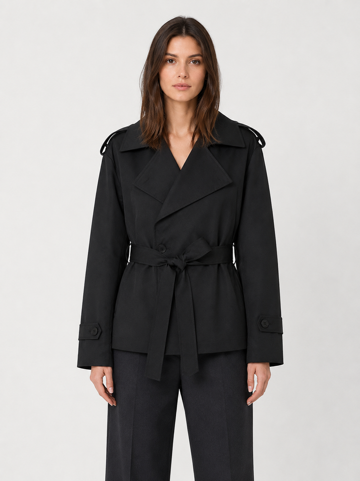 Martha | Women's Short Belted Trench Coat