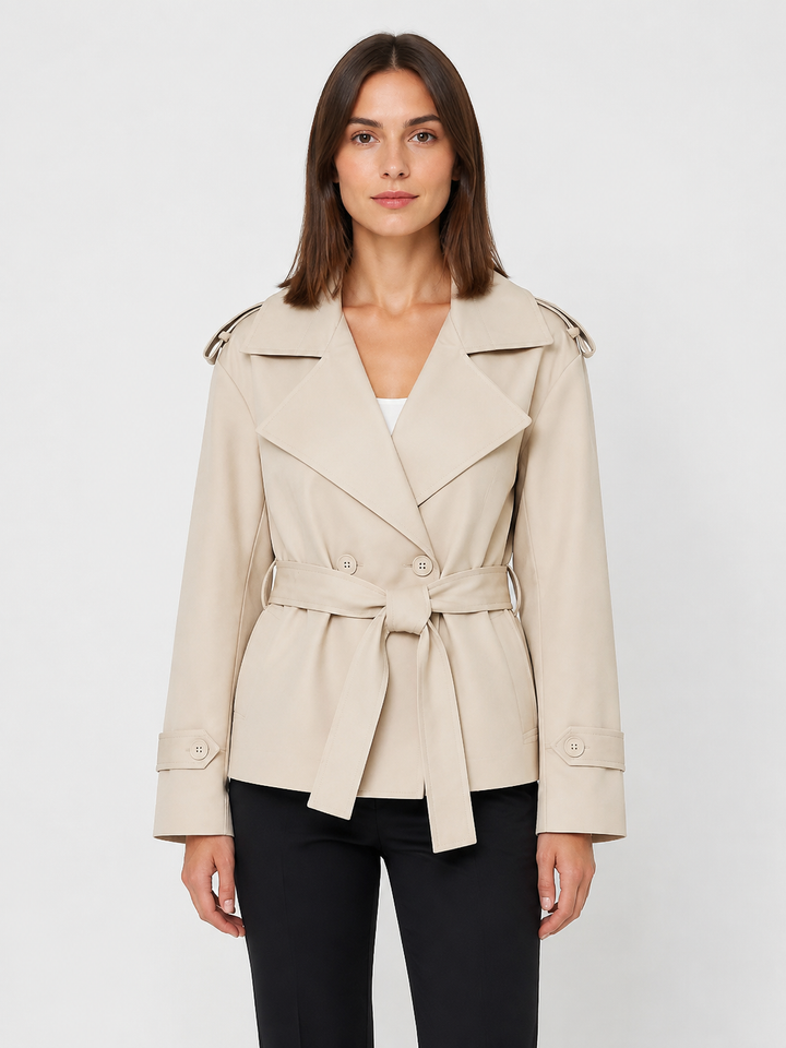 Martha | Women's Short Belted Trench Coat