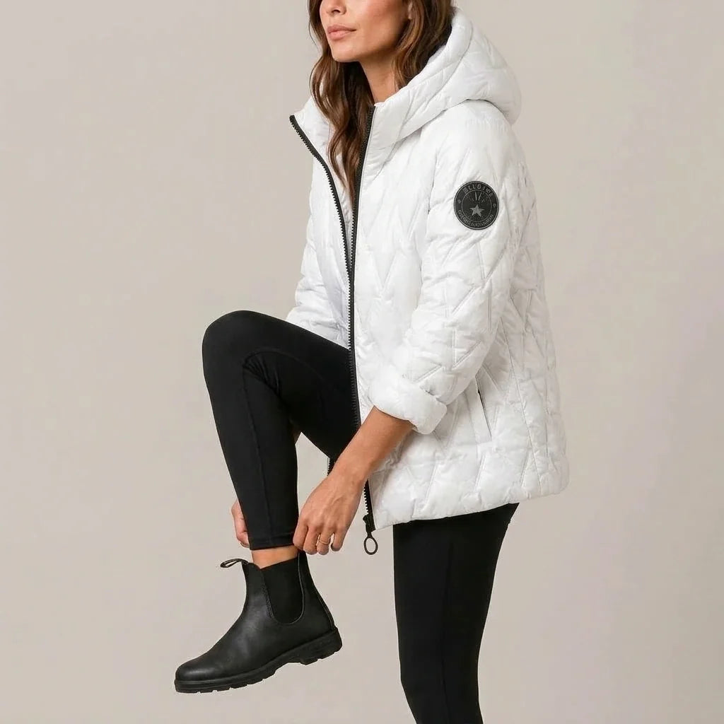 Odile | Women's High-Neck Padded Hooded Puffer Coat