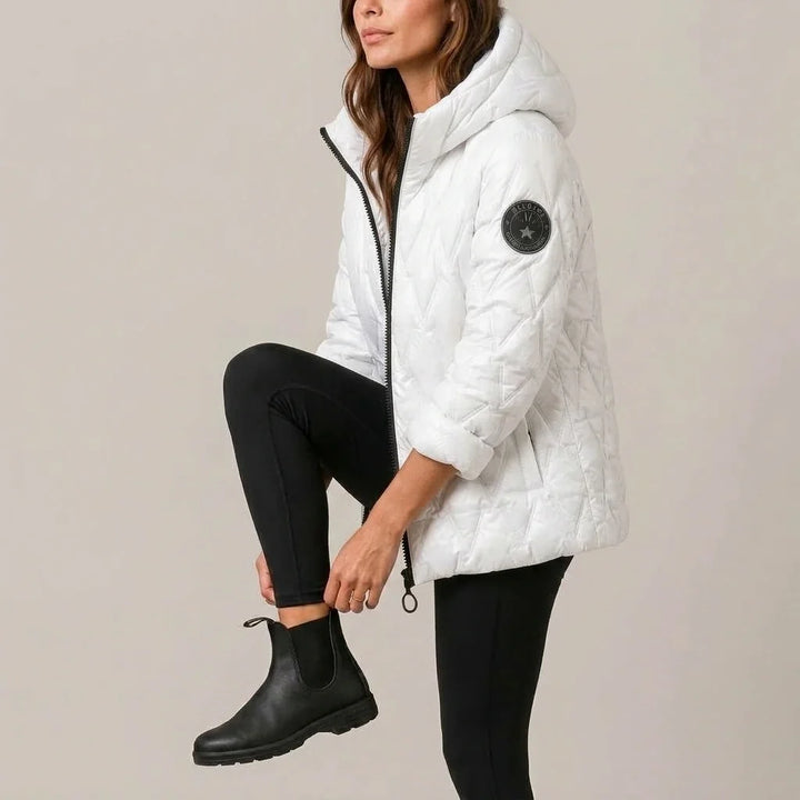 Odile | Women's High-Neck Padded Hooded Puffer Coat