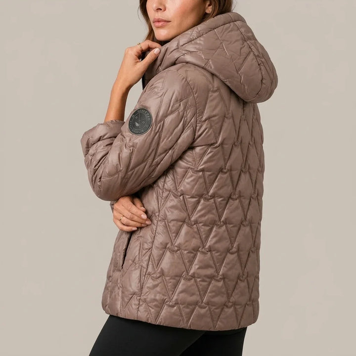 Odile | Women's High-Neck Padded Hooded Puffer Coat