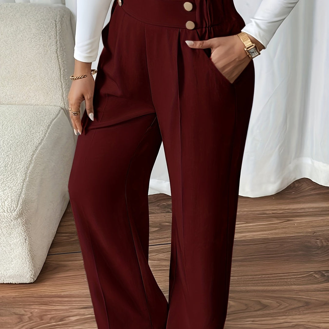 Frankie | Women's High Waist Straight Leg Trousers