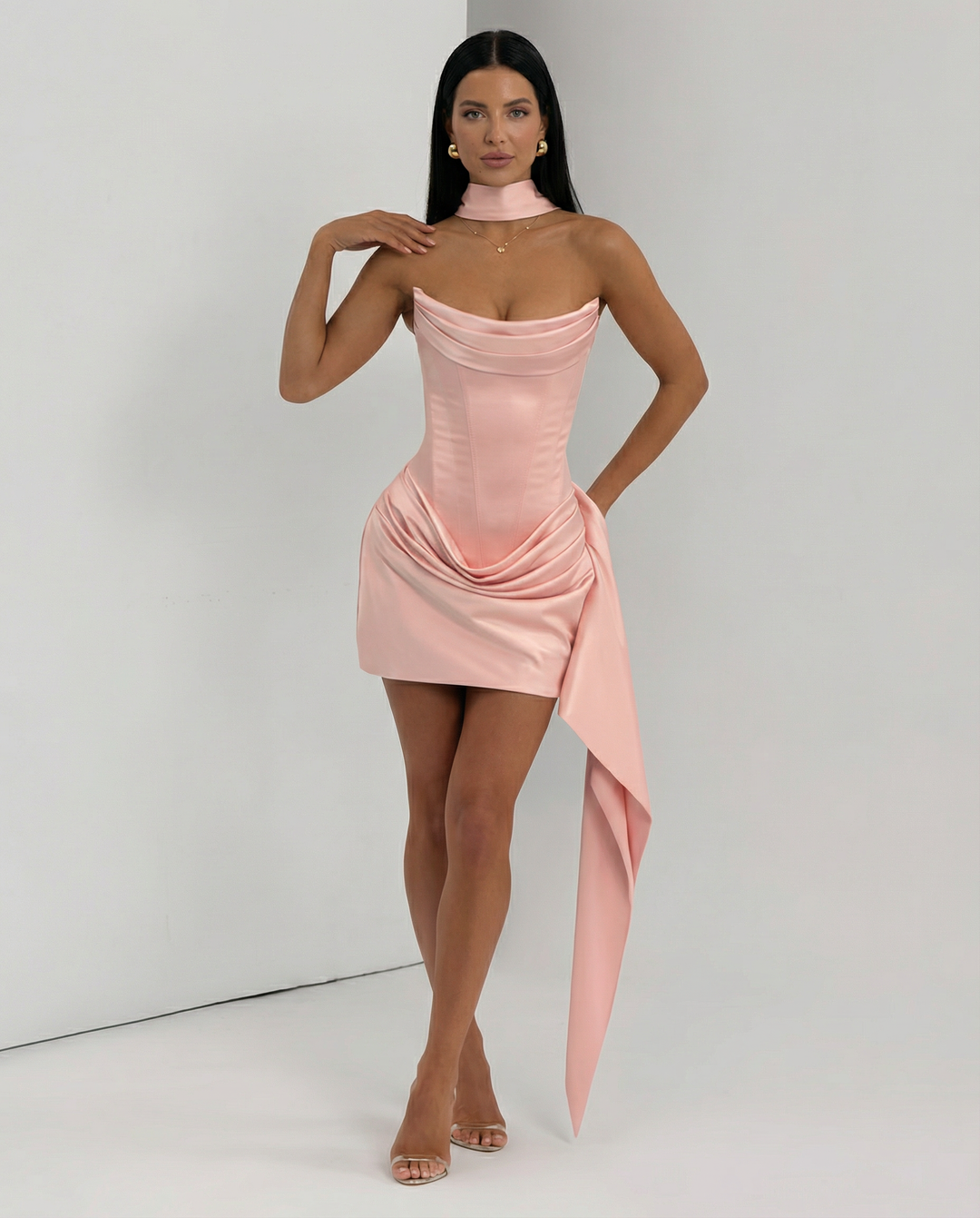 Manon | Women's Satin Corset Mini Dress