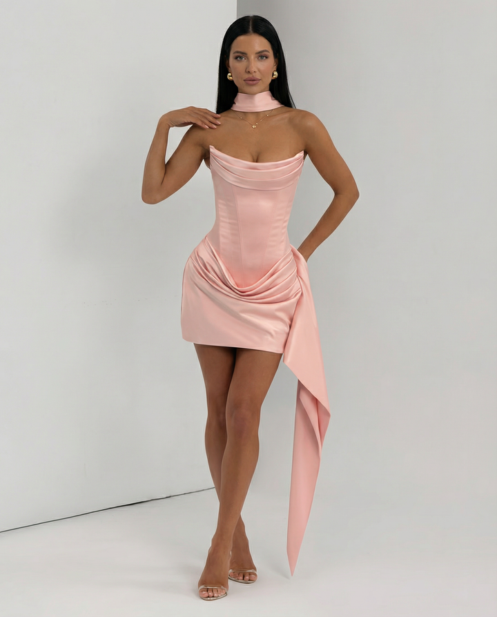 Manon | Women's Satin Corset Mini Dress
