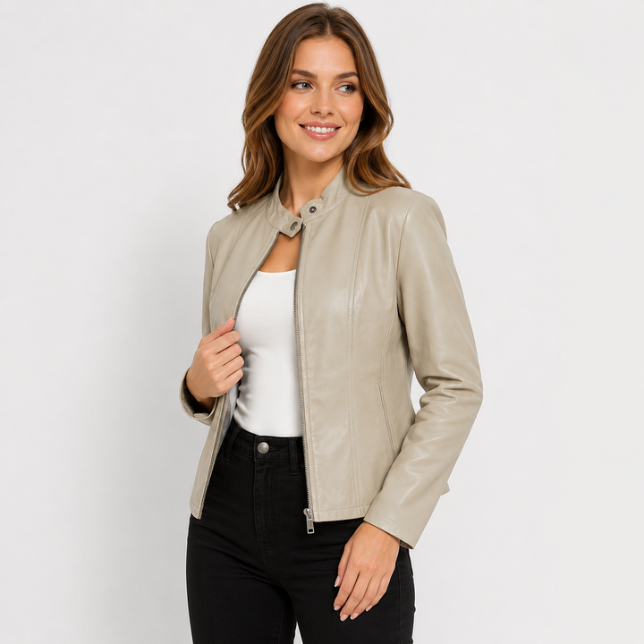 Isadora | Women's Full-Zip Leather Jacket