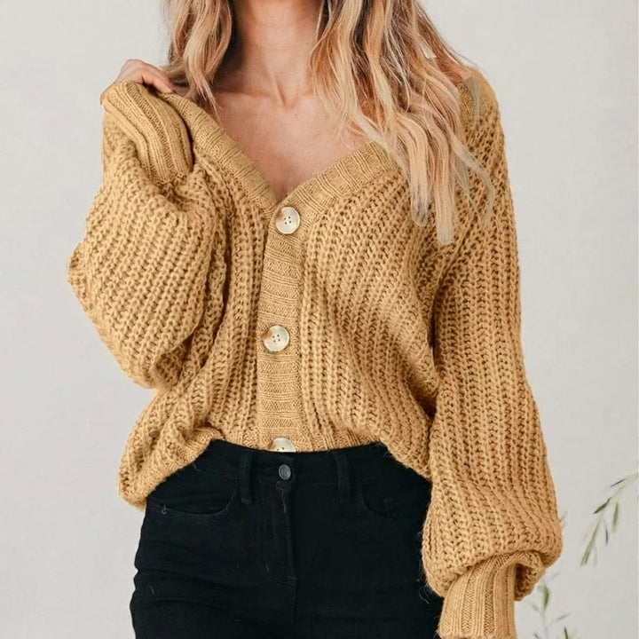 Rosalie | Women's Oversized Chunky Knit Button Cardigan
