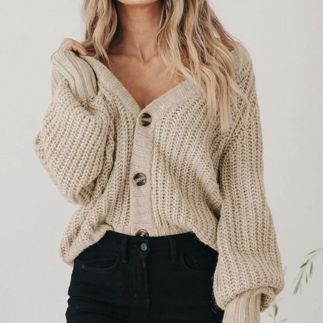 Rosalie | Women's Oversized Chunky Knit Button Cardigan