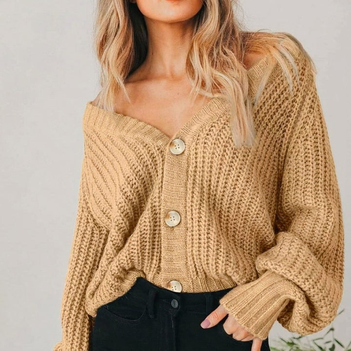 Rosalie | Women's Oversized Chunky Knit Button Cardigan
