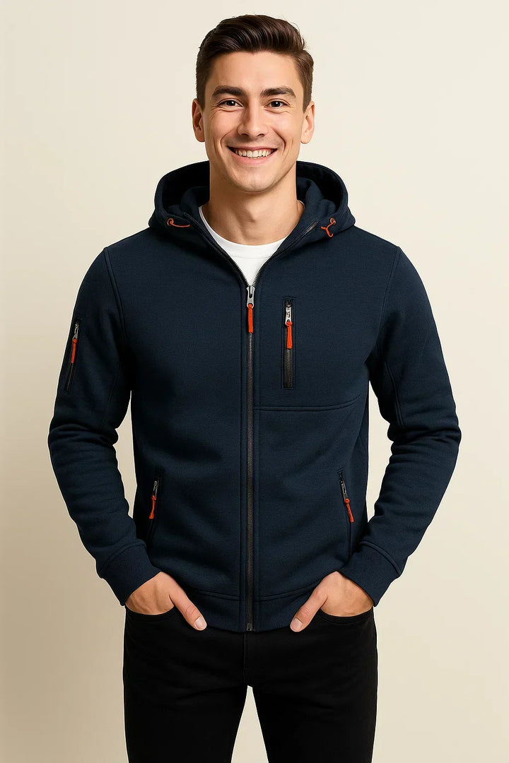 Tobias | Men's Front Zip Hoodie