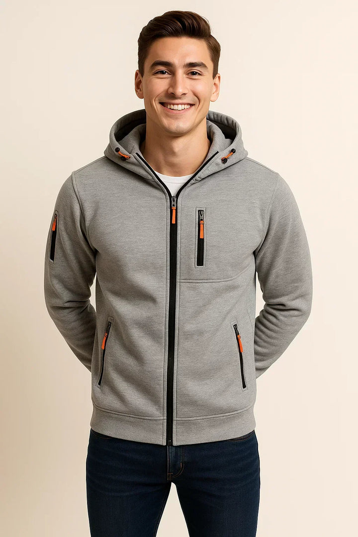 Tobias | Men's Front Zip Hoodie