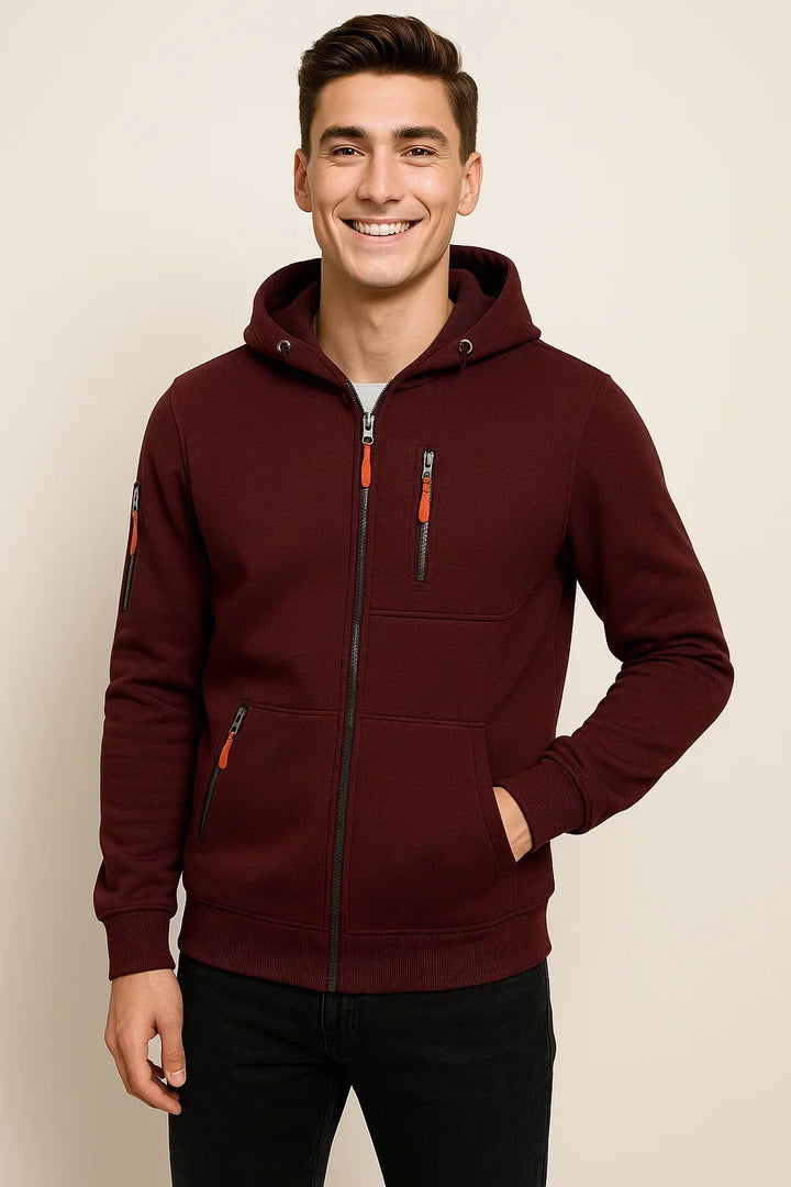 Tobias | Men's Front Zip Hoodie