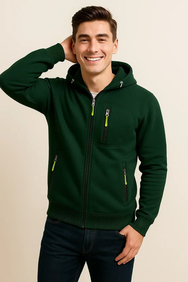 Tobias | Men's Front Zip Hoodie