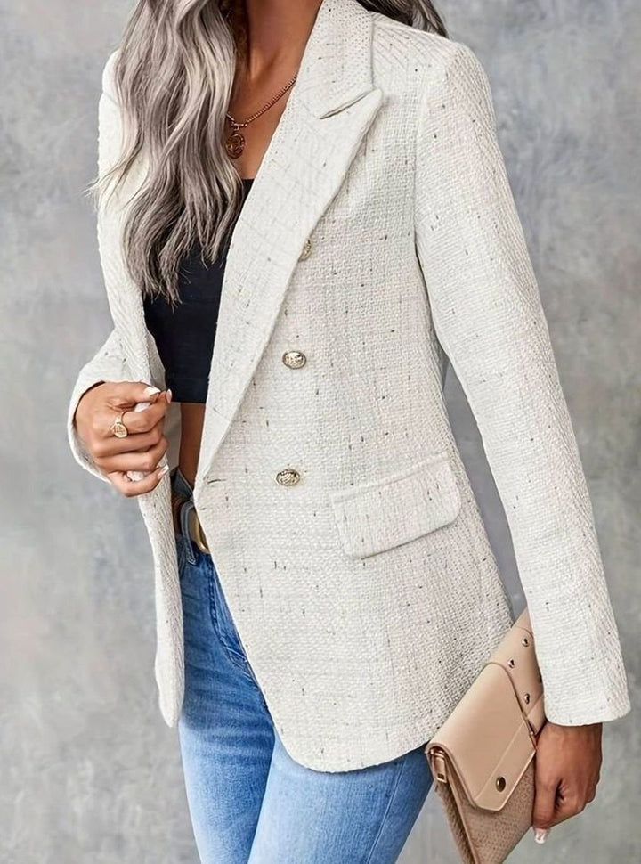 Flora | Women's Double-Breasted Tweed Blazer