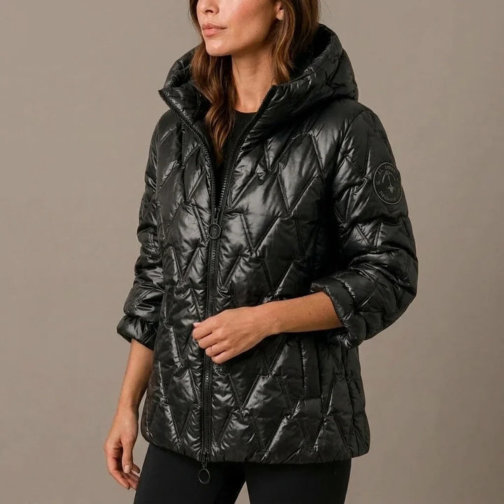 Odile | Women's High-Neck Padded Hooded Puffer Coat