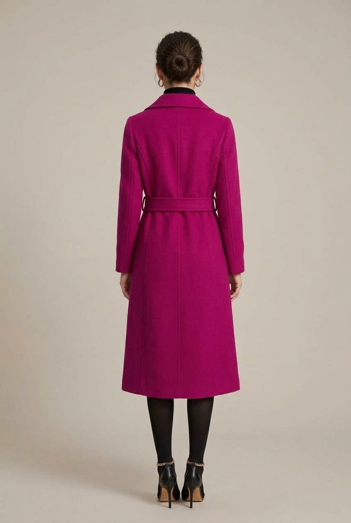 Marcella | Women's Belted Wool Wrap Coat