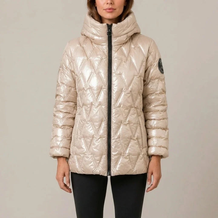 Odile | Women's High-Neck Padded Hooded Puffer Coat