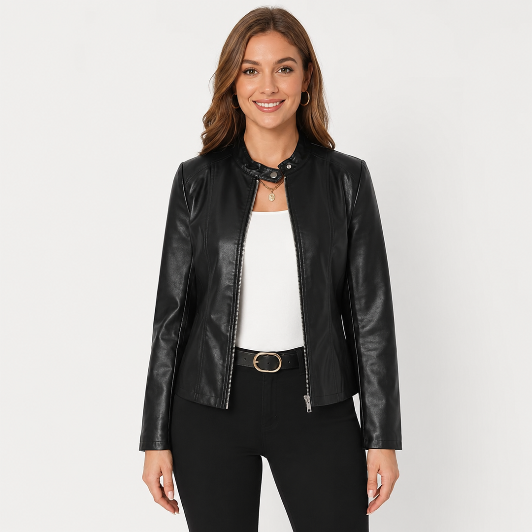 Isadora | Women's Full-Zip Leather Jacket