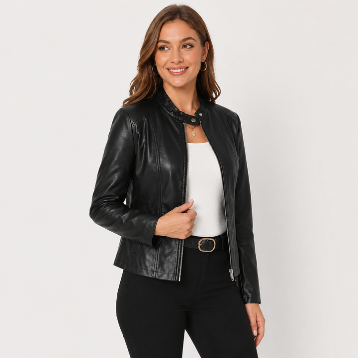 Isadora | Women's Full-Zip Leather Jacket