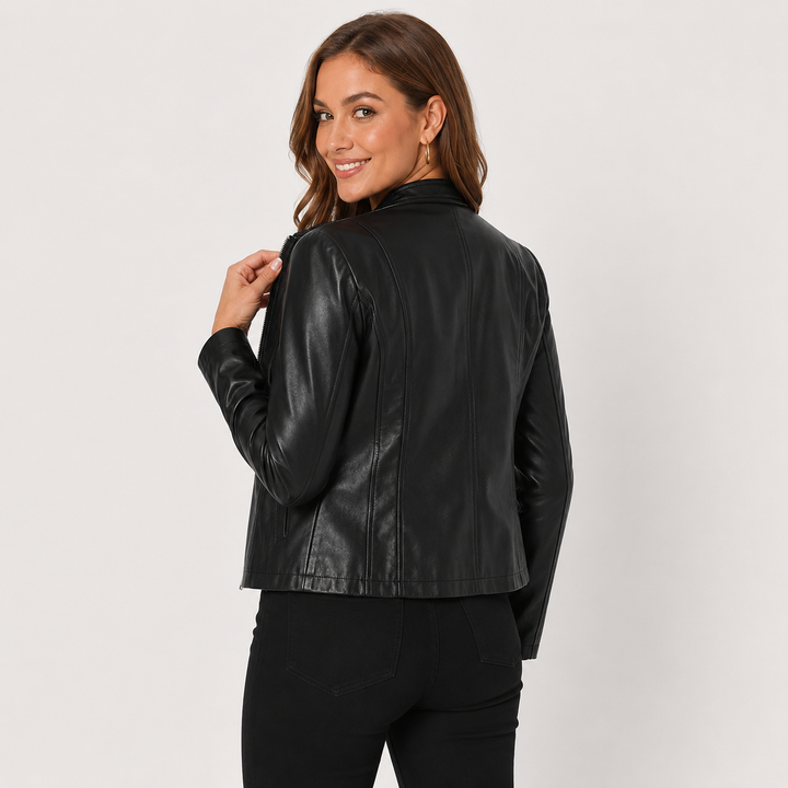 Isadora | Women's Full-Zip Leather Jacket