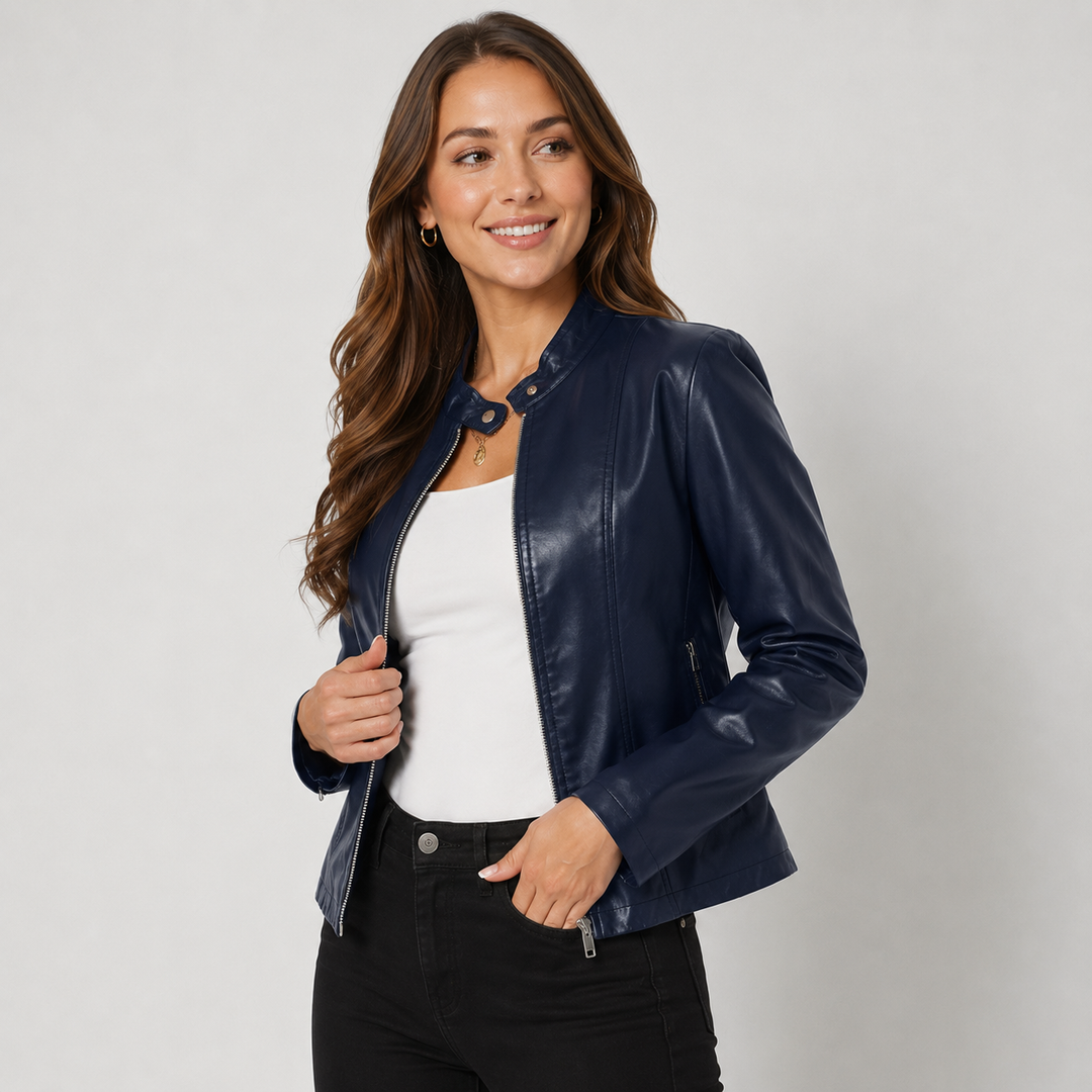 Isadora | Women's Full-Zip Leather Jacket