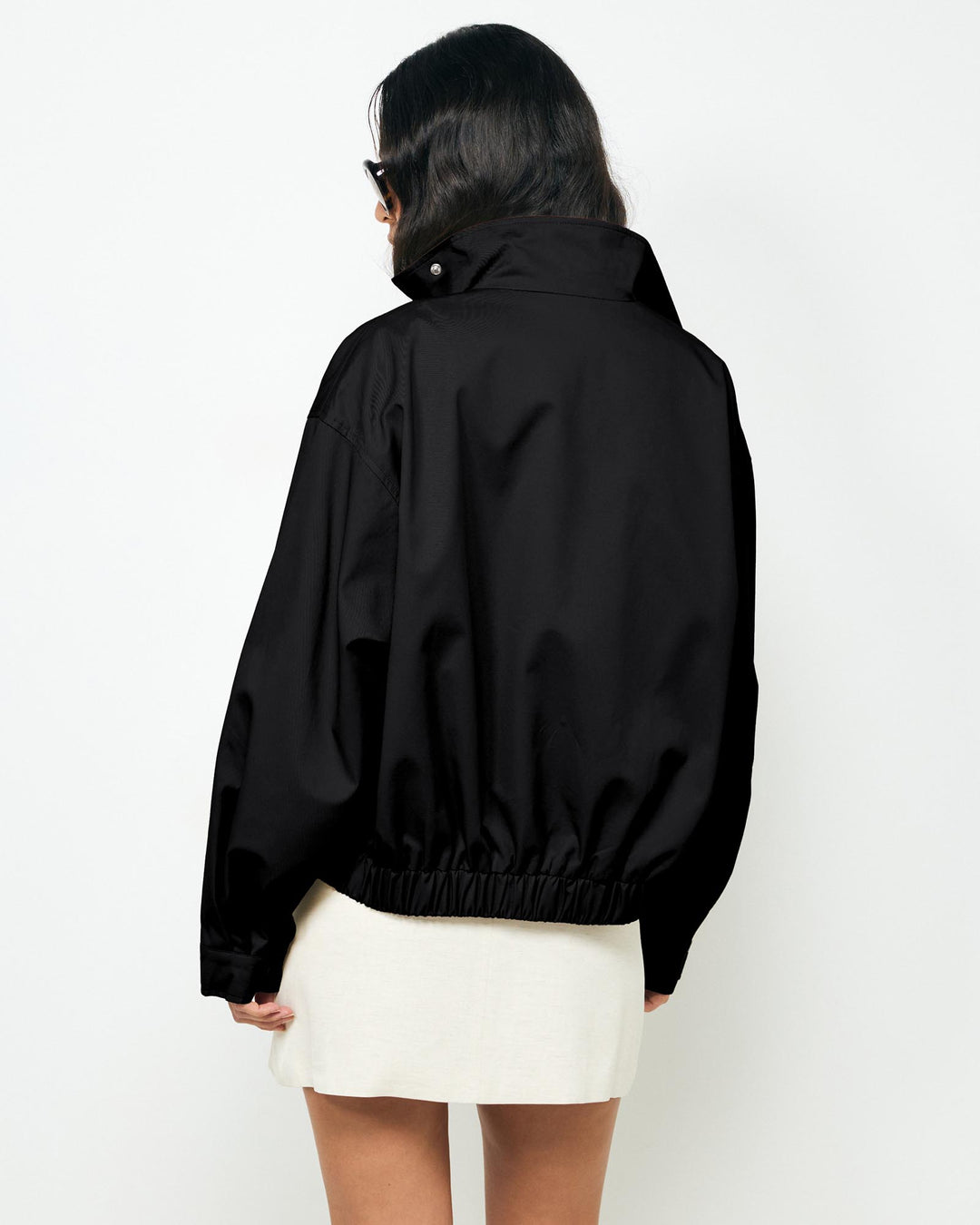 Agathe | Women's Funnel Neck Bomber Jacket