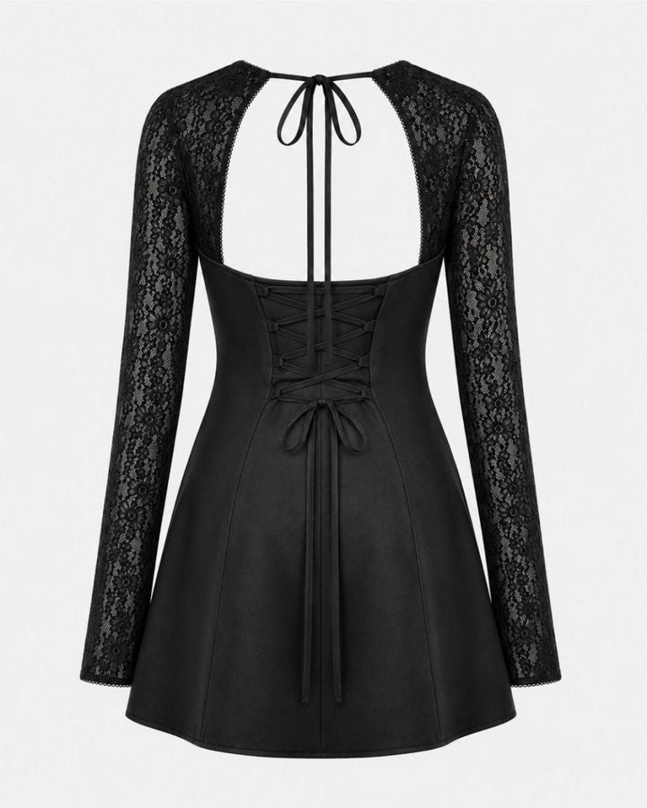 Amandine | Women's Floral Lace Mini Dress