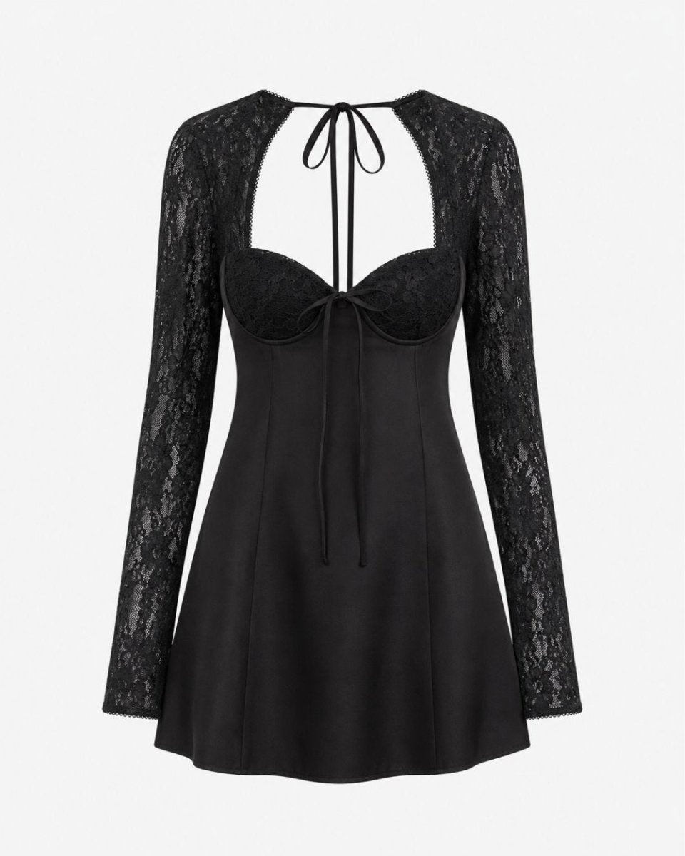 Amandine | Women's Floral Lace Mini Dress