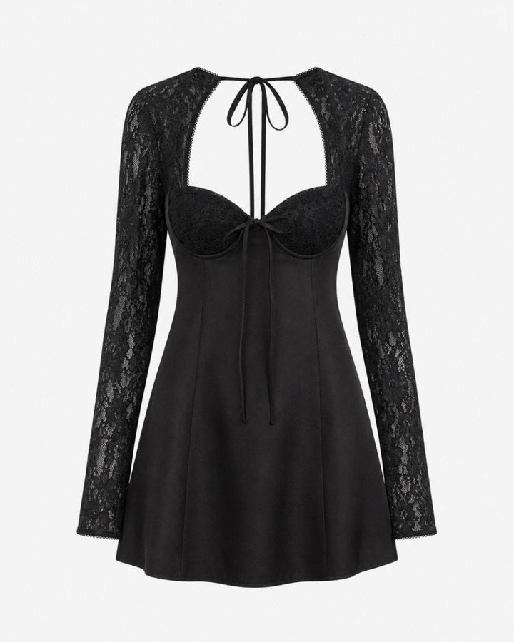 Amandine | Women's Floral Lace Mini Dress
