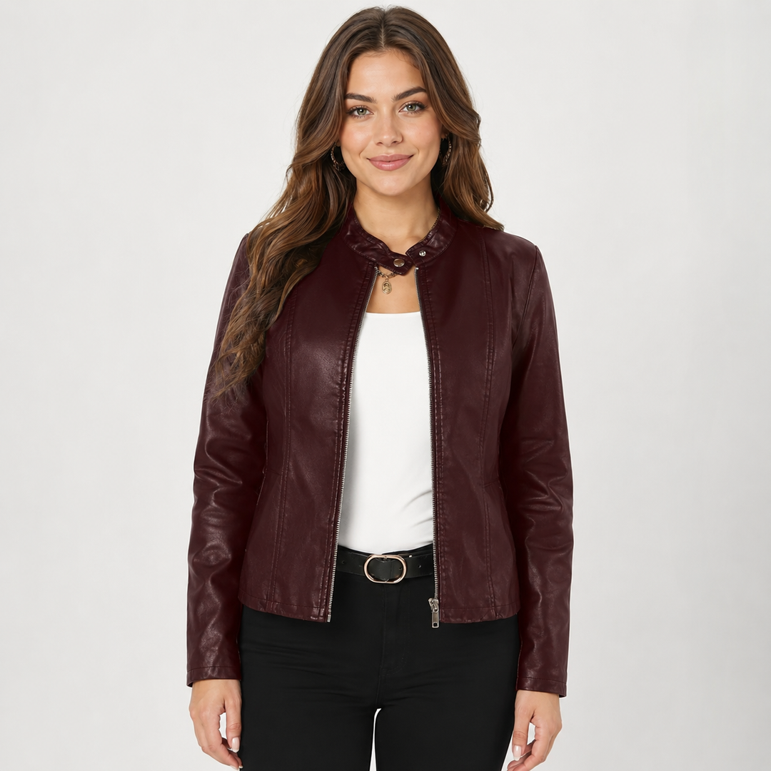 Isadora | Women's Full-Zip Leather Jacket