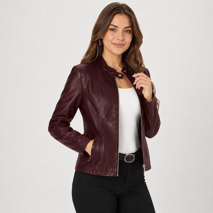 Isadora | Women's Full-Zip Leather Jacket