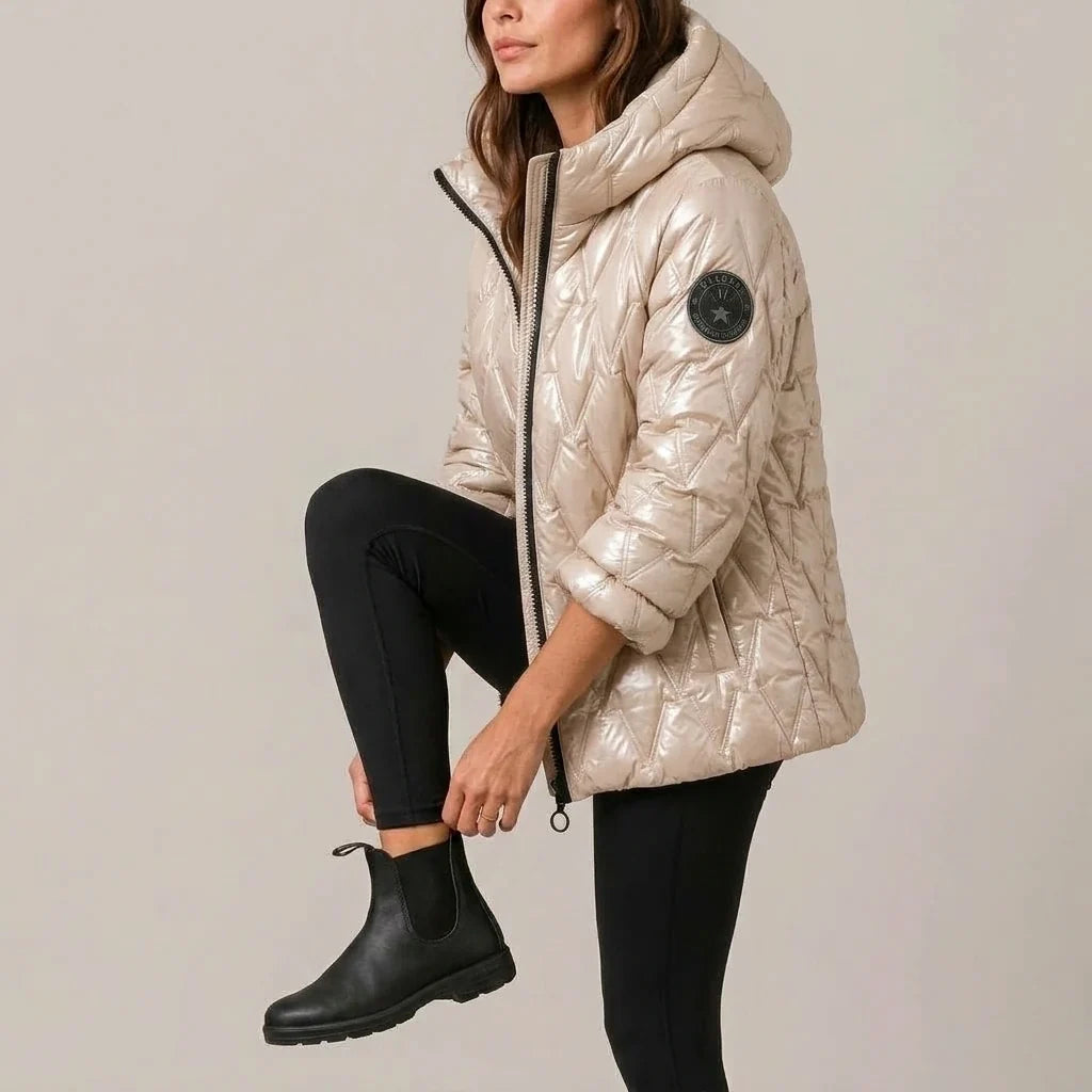 Odile | Women's High-Neck Padded Hooded Puffer Coat
