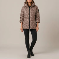 Odile | Women's High-Neck Padded Hooded Puffer Coat