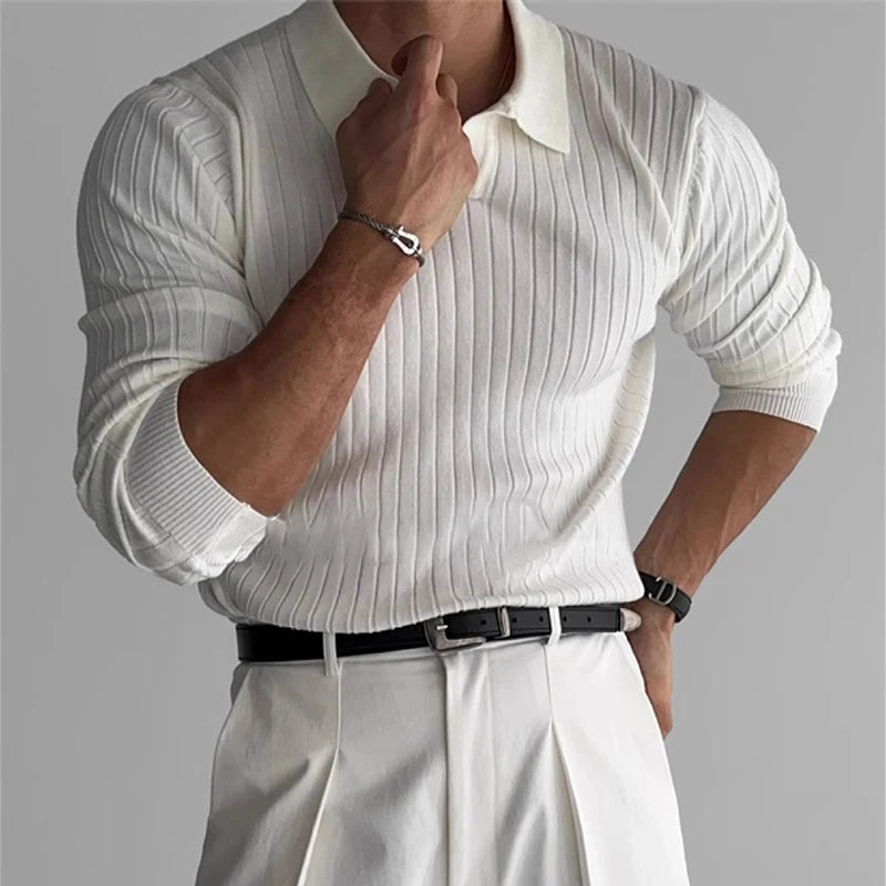 Emrys | Men's Bamboo Knit Polo Sweater